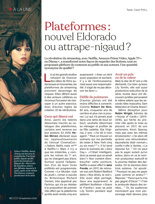 Jenna Ortega in Telepro Magazine, September 2025 1