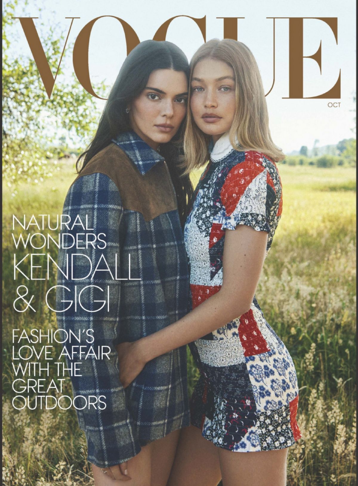 Kendall Jenner and Gigi Hadid in Vogue Magazine, October 2025