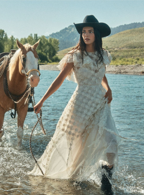Kendall Jenner and Gigi Hadid in Vogue Magazine, October 2025 12