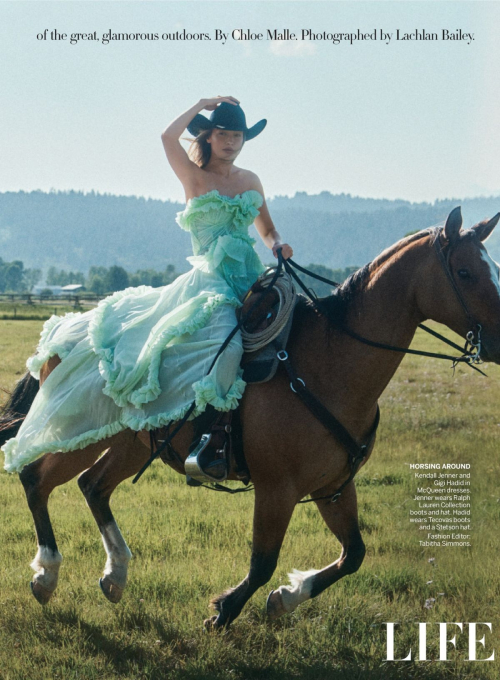 Kendall Jenner and Gigi Hadid in Vogue Magazine, October 2025 28