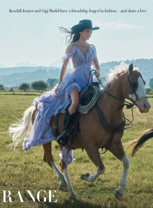 Kendall Jenner and Gigi Hadid in Vogue Magazine, October 2025 29