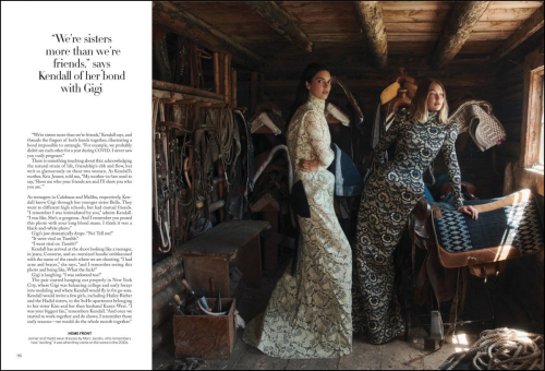 Kendall Jenner and Gigi Hadid in Vogue Magazine, October 2025 4