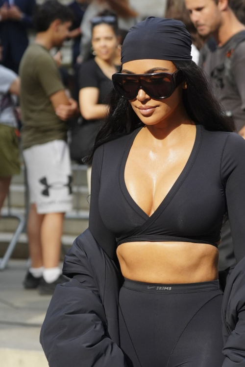 Kim Kardashian at SKIMS x Nike fashion show NYC, September 2025