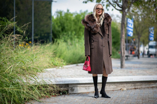 Leonie Hanne outside Prada show Milan, September 2025 2