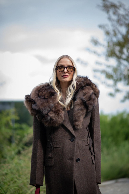 Leonie Hanne outside Prada show Milan, September 2025 3