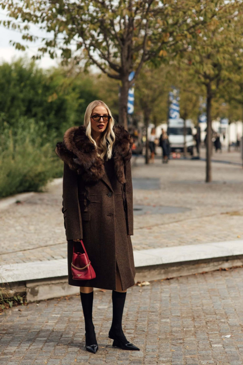 Leonie Hanne outside Prada show Milan, September 2025 5