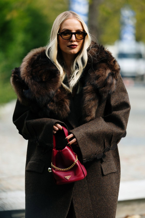 Leonie Hanne outside Prada show Milan, September 2025 6