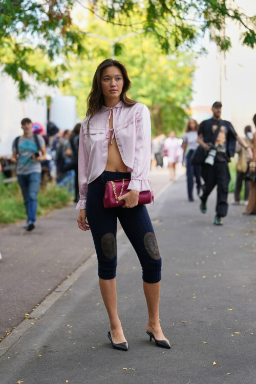 Lily Chee at Prada SS26 show Milan Fashion Week, September 2025