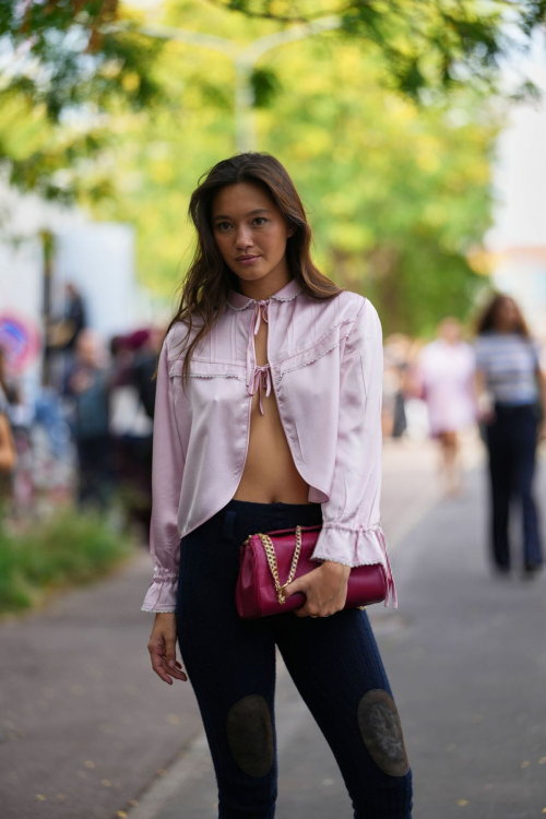 Lily Chee at Prada SS26 show Milan Fashion Week, September 2025 1