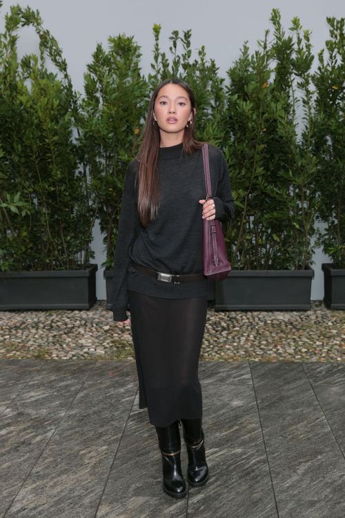 Lily Chee at Tod’s fashion show Milan, September 2025