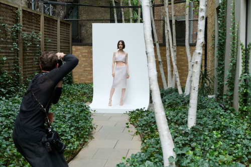 Lily Collins at Calvin Klein Vogue show, September 2025 5