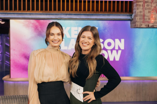 Lily James at Kelly Clarkson Show, September 2025