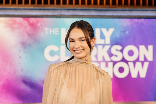 Lily James at Kelly Clarkson Show, September 2025 2