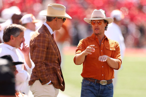 Matthew McConaughey at Texas vs Ohio State game, August 2025 2
