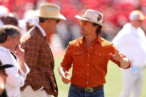 Matthew McConaughey at Texas vs Ohio State game, August 2025 3