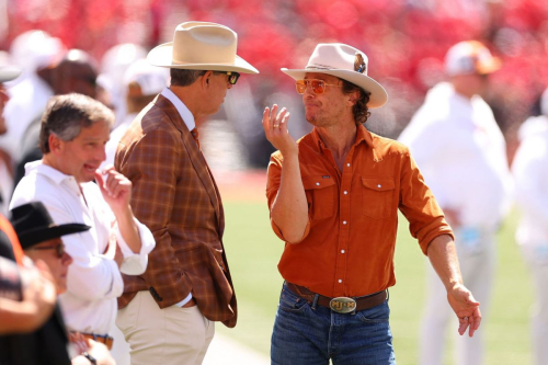 Matthew McConaughey at Texas vs Ohio State game, August 2025 4