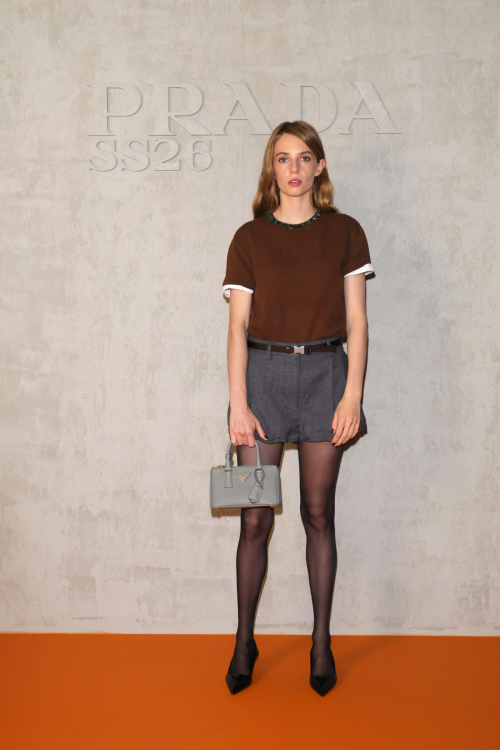 Maya Hawke at Prada fashion show Milan, September 2025