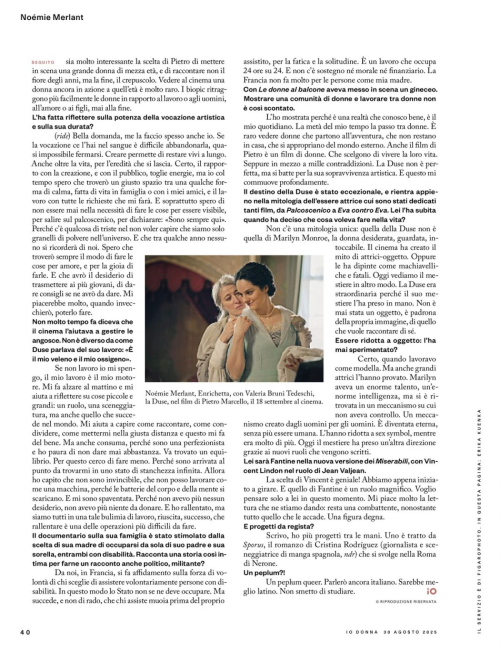 Noemie Merlant in Io Donna Corriere della Sera, August 2025 2