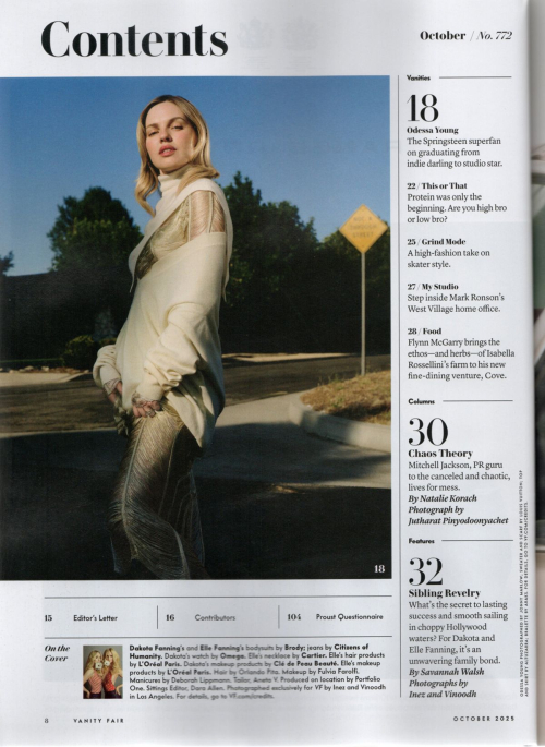 Odessa Young in Vanity Fair, September 2025