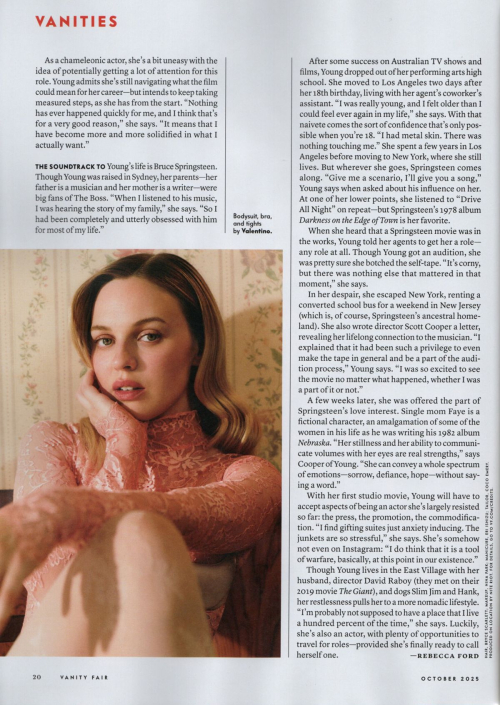 Odessa Young in Vanity Fair, September 2025 2