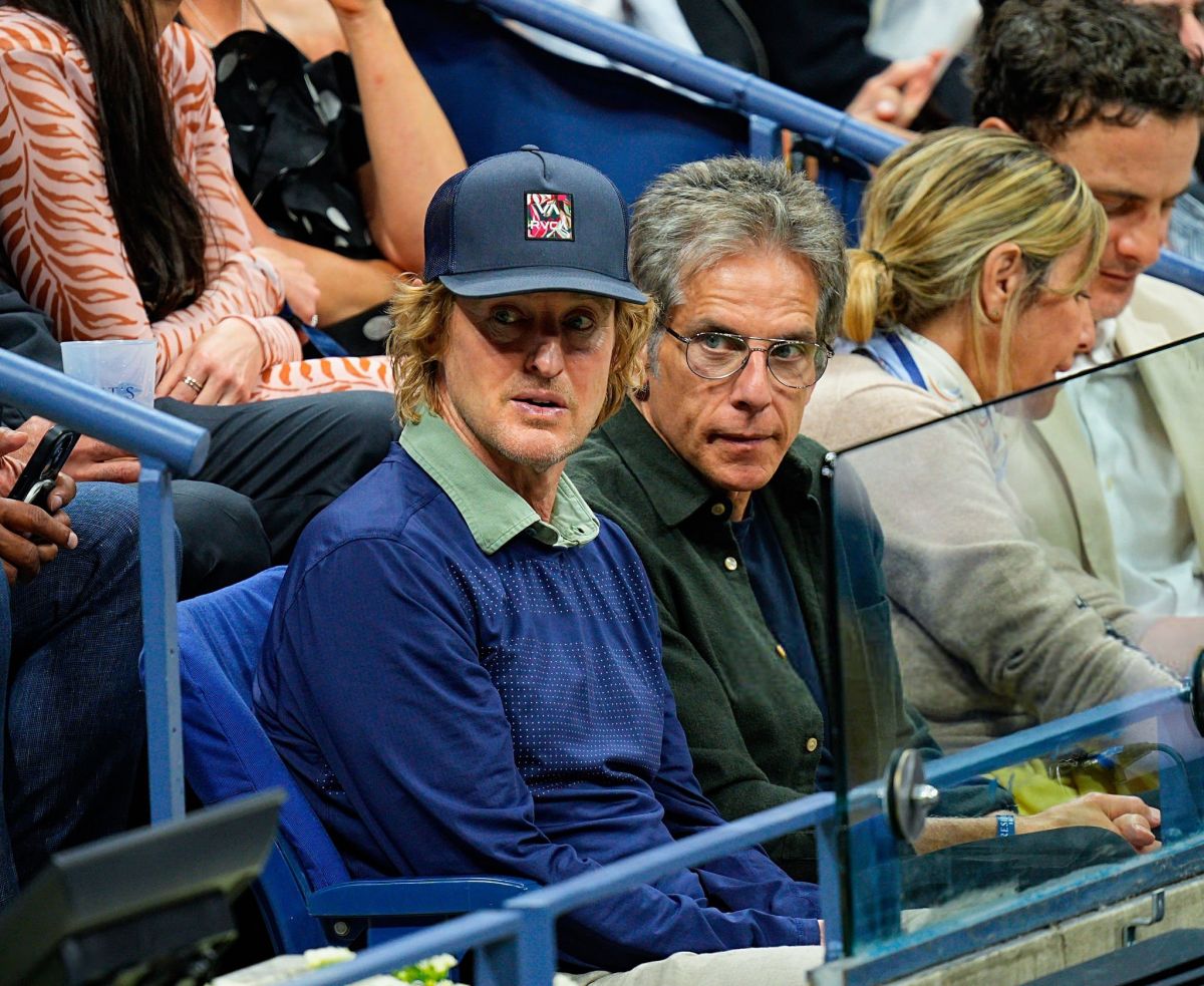 Owen Wilson and Ben Stiller at US Open, September 2025