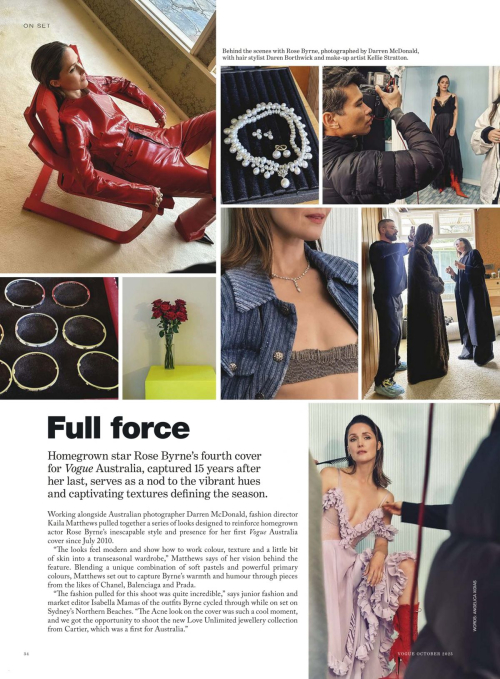 Rose Byrne in Vogue Australia, October 2025 11