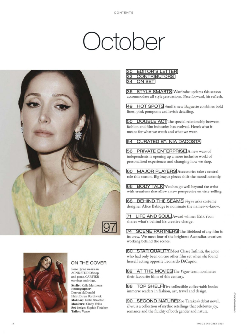 Rose Byrne in Vogue Australia, October 2025 12