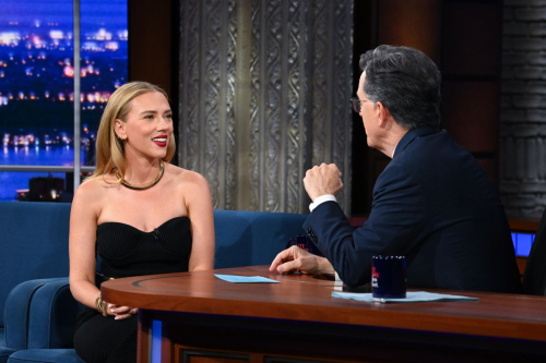 Scarlett Johansson at Late Show with Stephen Colbert, September 2025 1