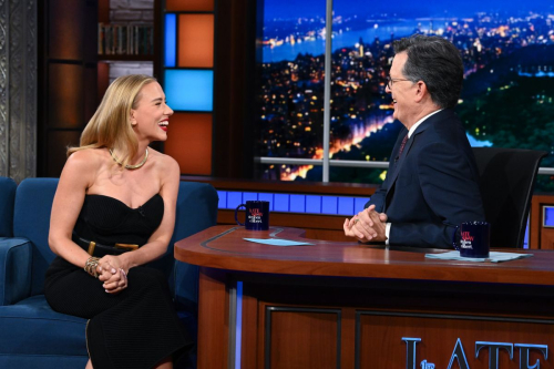 Scarlett Johansson at Late Show with Stephen Colbert, September 2025 2