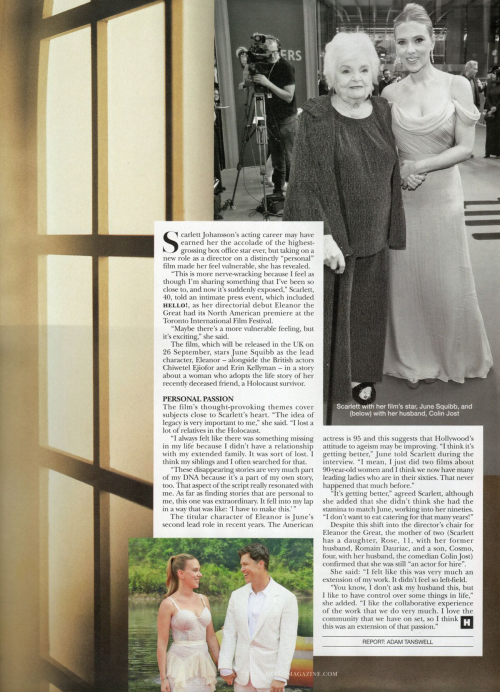 Scarlett Johansson in Hello! Magazine, September 2025 1