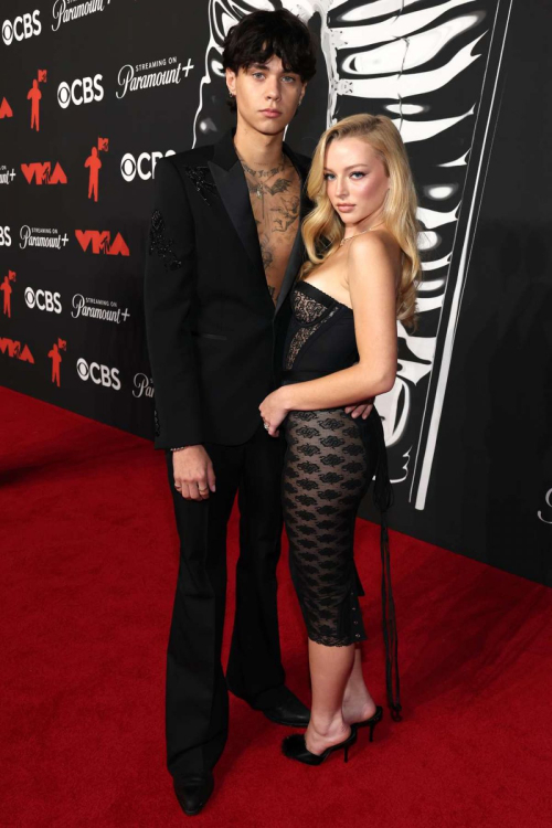Skyla Sanders and Landon Barker at MTV VMAs, Sep 2025