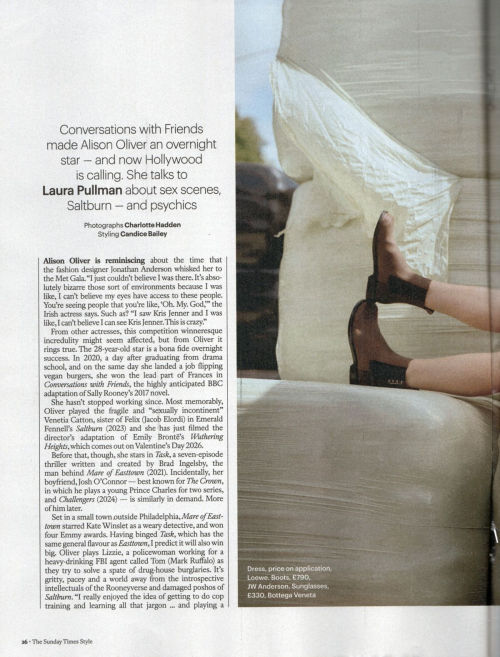 Alison Oliver in Style Magazine, September 2025 8