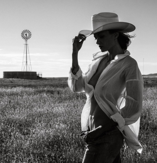 Anna Lisa Wagner Black and White Photoshoot, September 2025