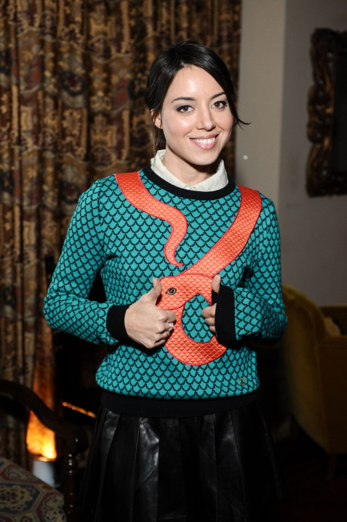 Aubrey Plaza at Dannijo + Rashida Jones Private Dinner