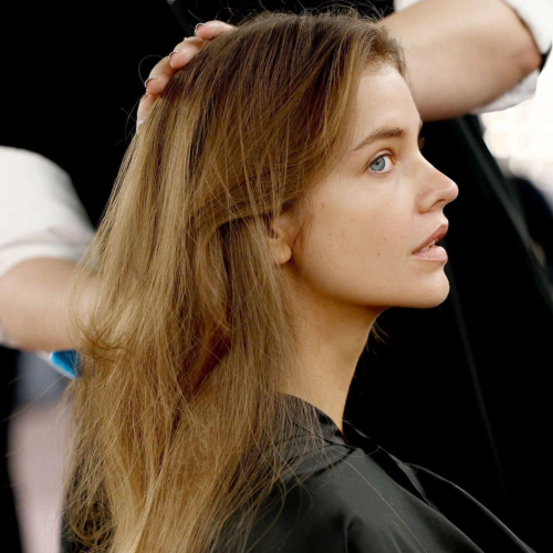 Barbara Palvin backstage Victoria