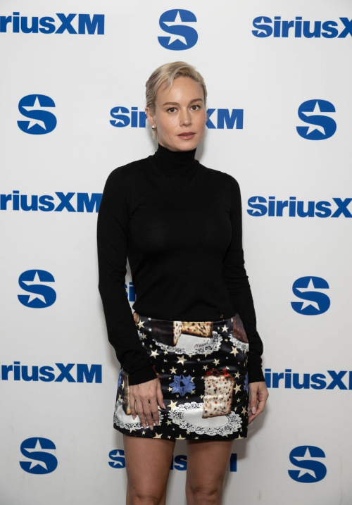 Brie Larson at SiriusXM Studios in New York, October 2025