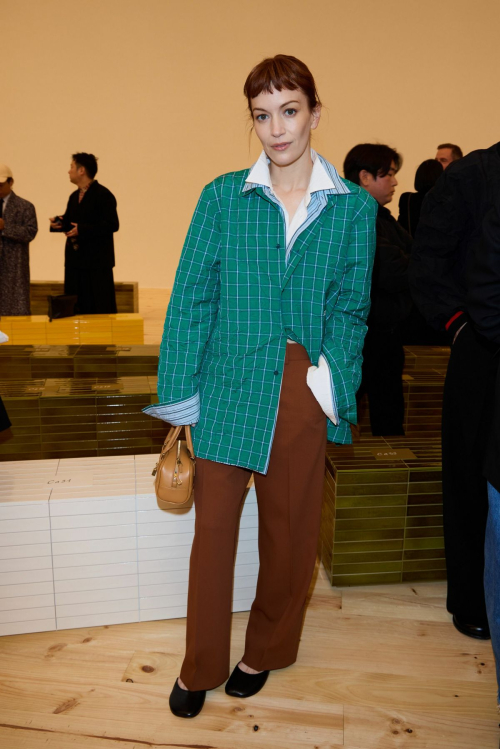 Britt Lower at Loewe Show Paris Fashion Week, October 2025