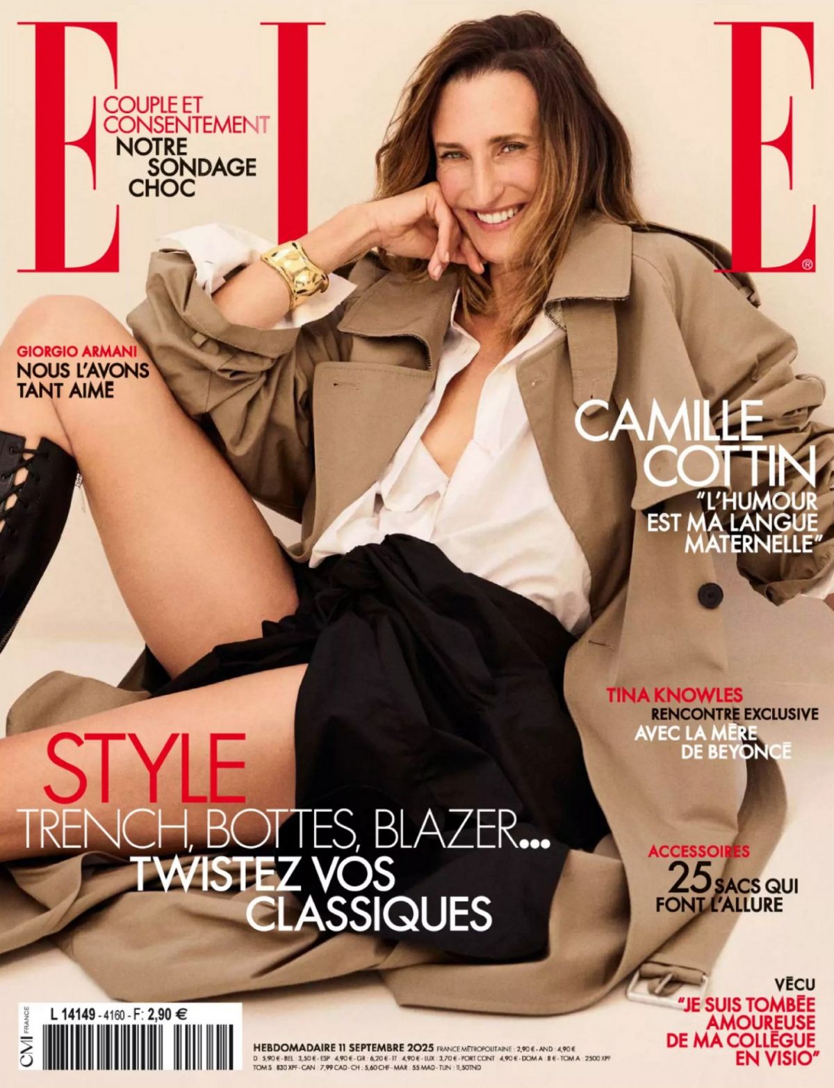 Camille Cottin for Elle France, September 2025