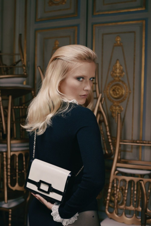 Camille Razat in Roger Vivier Pre-Fall Campaign, 2023