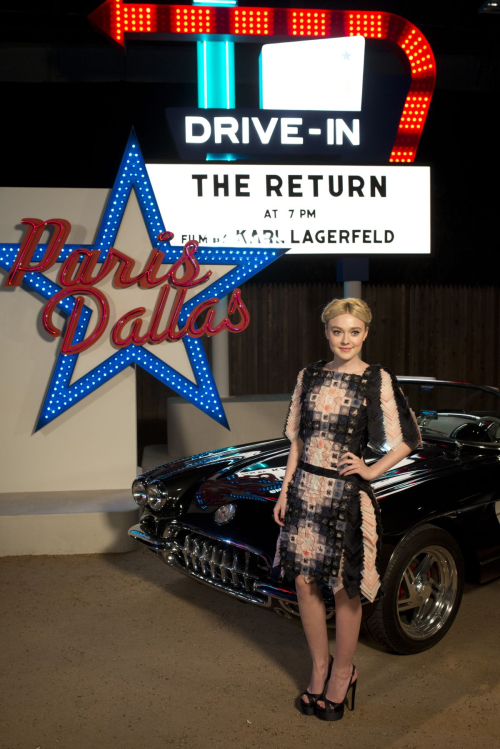Dakota Fanning at Chanel Metiers D’Art Show Dallas 5