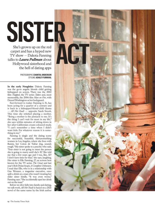 Dakota Fanning The Sunday Times Style, October 2025 9
