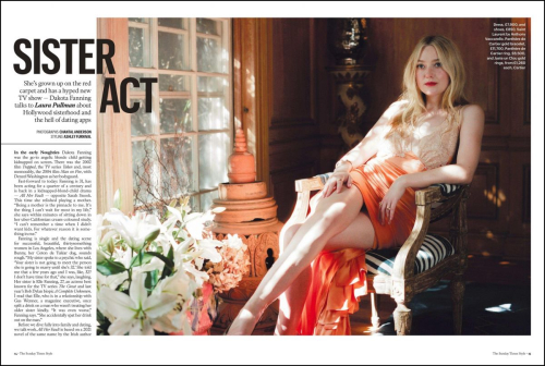 Dakota Fanning The Sunday Times Style, October 2025 1