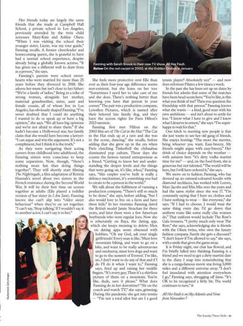 Dakota Fanning The Sunday Times Style, October 2025 2