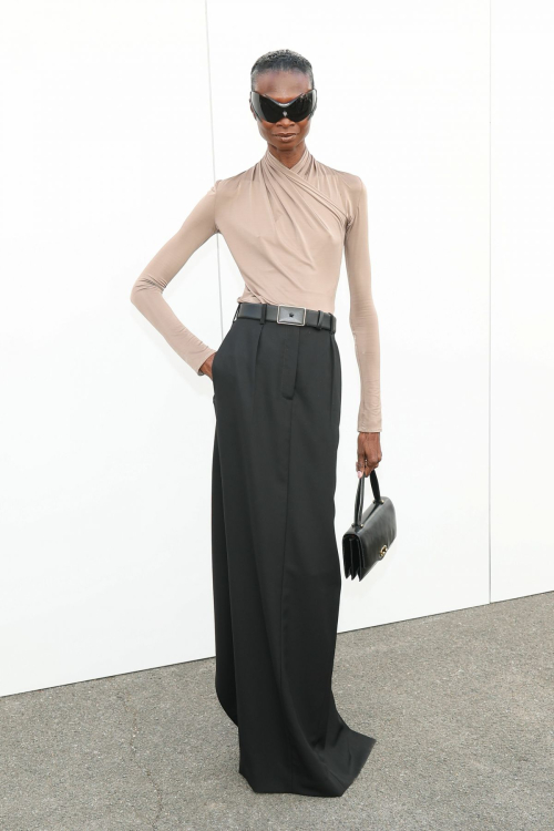 Debra Shaw at Mugler Show Paris Fashion Week, October 2025