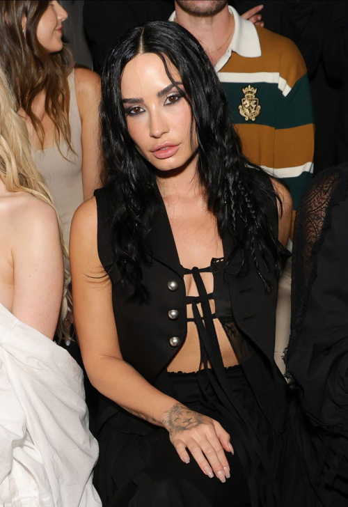 Demi Lovato at Ann Demeulemeester Fashion Show Paris Fashion Week, October 2025