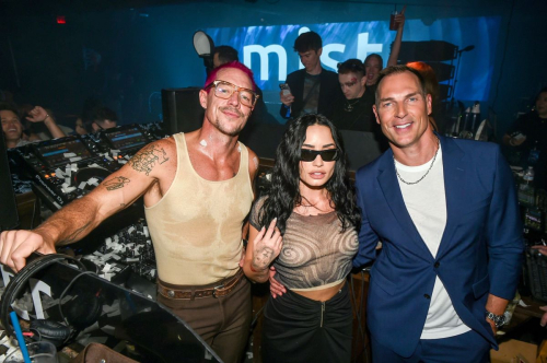 Demi Lovato at MISTR National PrEP Day Abbey West Hollywood 2