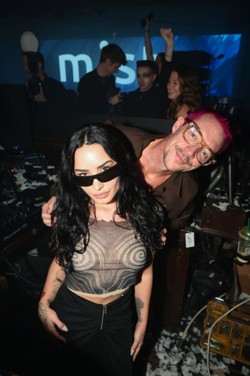 Demi Lovato at MISTR National PrEP Day Abbey West Hollywood 5