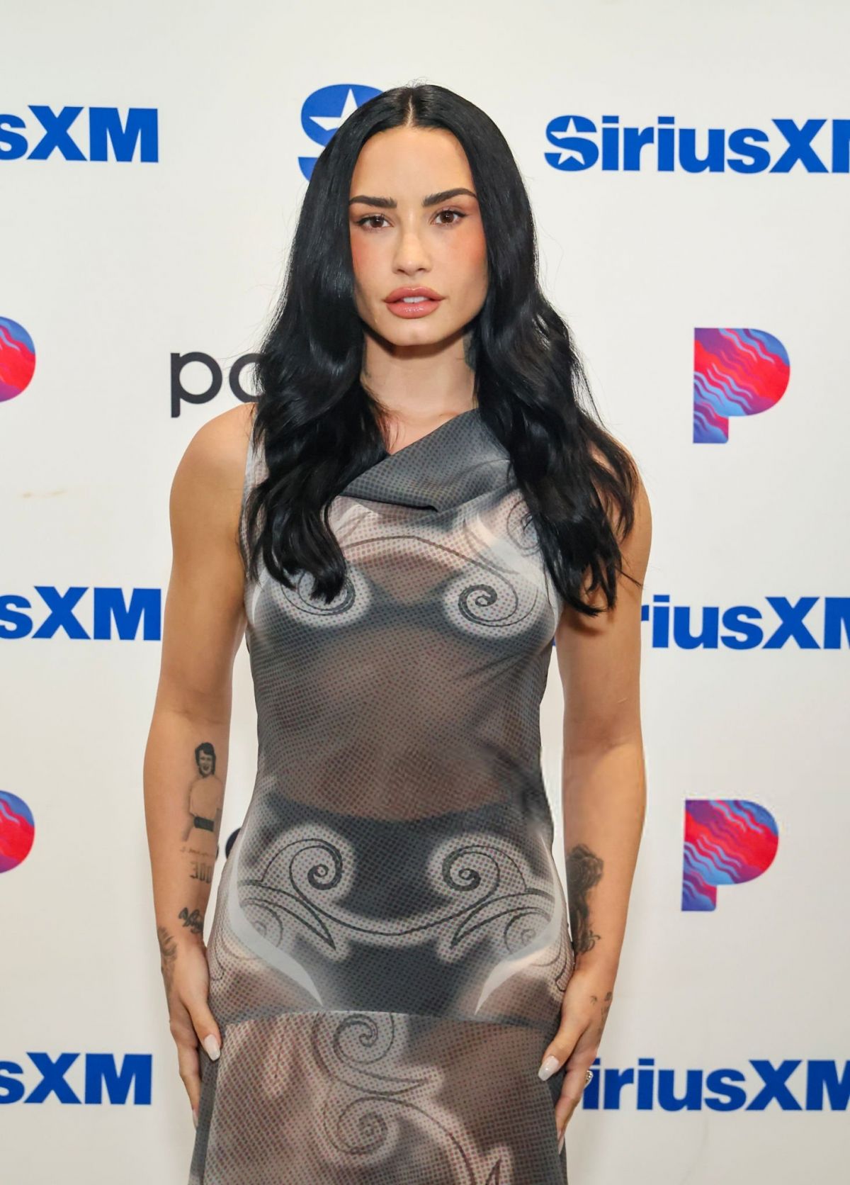 Demi Lovato at SiriusXM Studios Los Angeles, October 2025