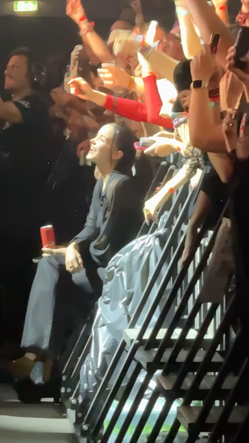 Dove Cameron at Damiano David World Tour in Rome, October 2025