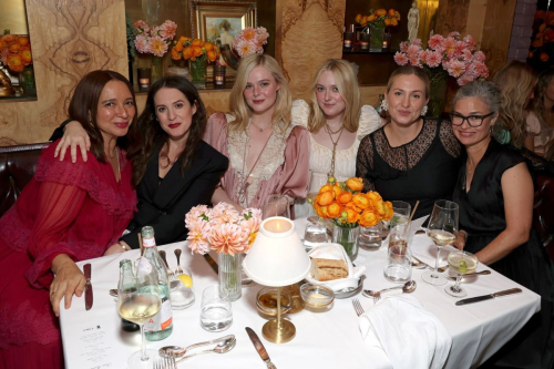 Elle and Dakota Fanning W Magazine Chloe Dinner Beverly Hills 2